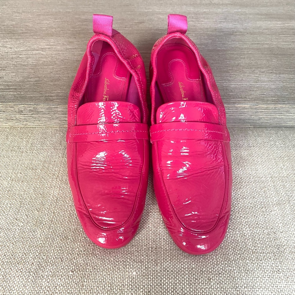 Salvatore Ferragamo Pink Lipari Leather Shoes